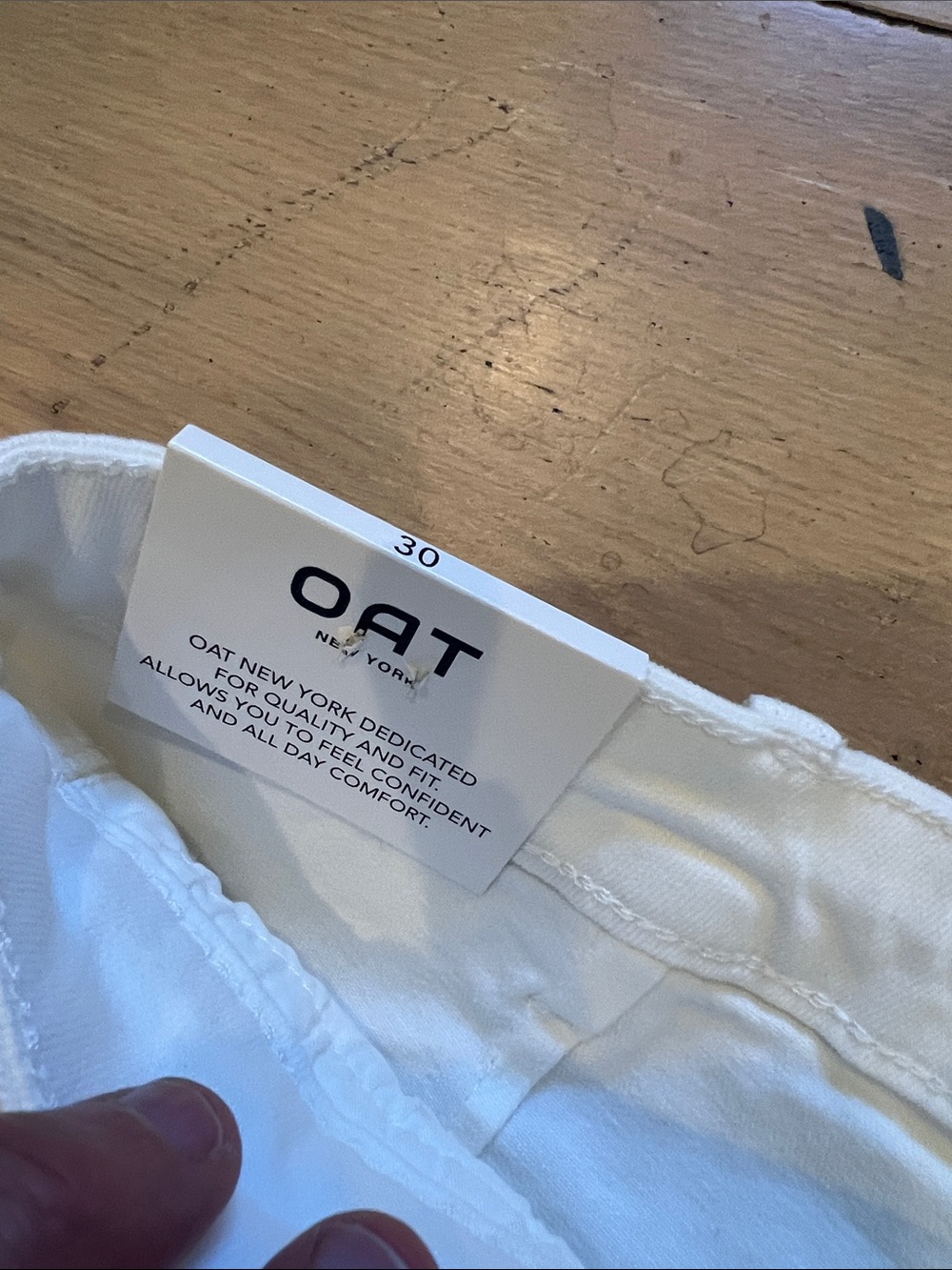 OAT New York White High-Rise Pants - Picture 3 of 8